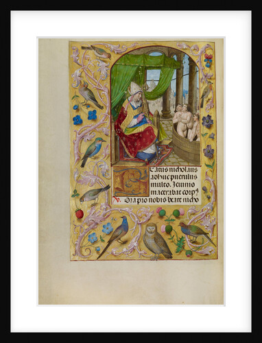 Saint Nicholas Rescuing Three Youths from a Tub by Master of the Lübeck Bible