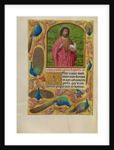 Saint John the Baptist with the Lamb of God on a Book by Workshop of Master of the First Prayer Book of Maximilian
