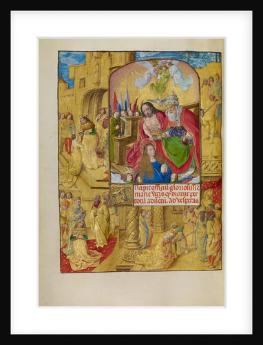The Coronation of the Virgin by Master of the Lübeck Bible