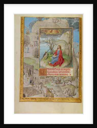 Saint John on Patmos by Master of the Lübeck Bible