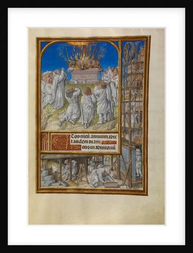 Elijah Begging for Fire from Heaven by Master of James IV of Scotland