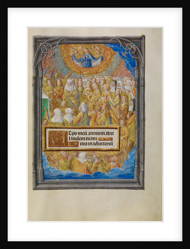 Female Martyrs and Saints Worshipping the Lamb of God by Master of James IV of Scotland