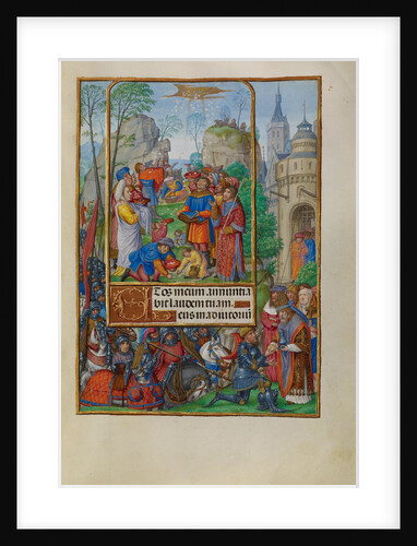 The Israelites Collecting Manna from Heaven by Master of James IV of Scotland