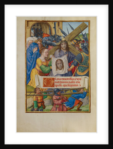 The Way to Calvary and Saint Veronica with the Sudarium by Master of James IV of Scotland