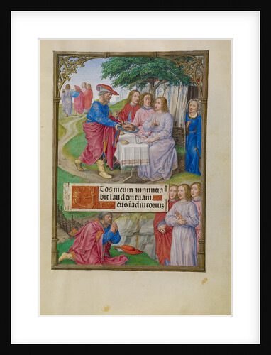 Abraham and the Three Angels by Master of James IV of Scotland