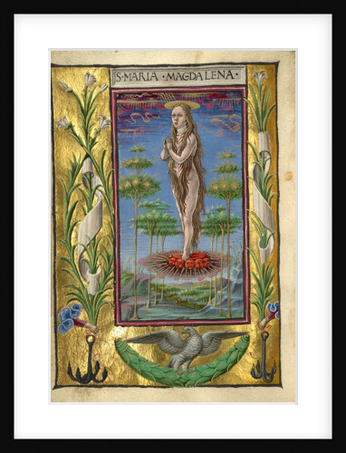 Mary Magdalene Borne Aloft by Taddeo Crivelli
