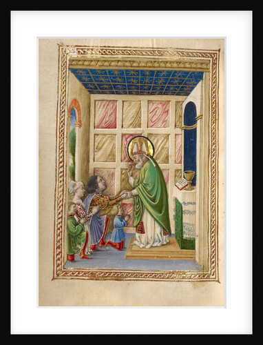 Saint Bellinus Celebrating Mass by Taddeo Crivelli