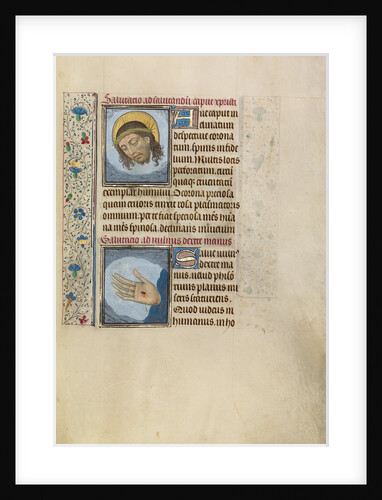 Christ's Head, Christ's Right Hand with Wound by Willem Vrelant