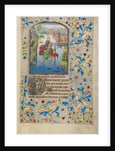 Saint Christopher Carrying the Christ Child by Willem Vrelant