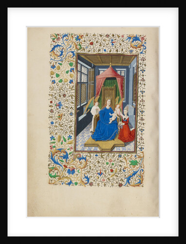 The Virgin and Child Enthroned with a Kneeling Woman by Master of Wauquelin's Alexander