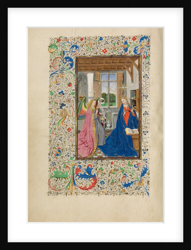 The Annunciation by Master of the Llangattock Hours