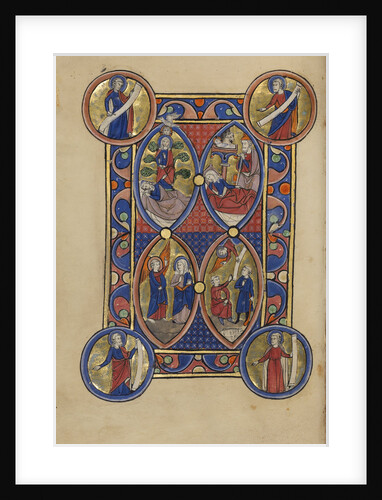 The Tree of Jesse, The Annunciation, The Nativity, The Annunciation to the Shepherds by Anonymous