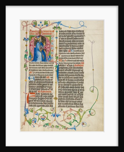 Initial A: King David Enthroned by Master Michael