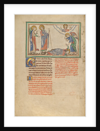 Saint John Praying to the Angel by Anonymous