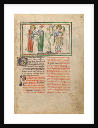 Saint John the Evangelist Consoled by an Elder and by an Angel Holding a Scroll by Anonymous