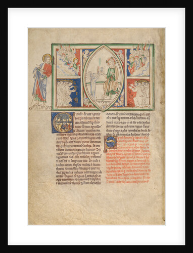 The Lamb Taking the Sealed Book and an Angel and the Elders Singing Praises by Anonymous