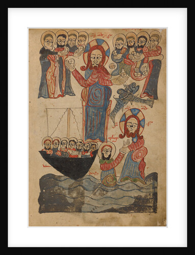 The Feeding of the Five Thousand, Jesus Walking on the Water by Anonymous