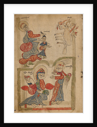 The Sacrifice of Isaac and The Annunciation by Anonymous