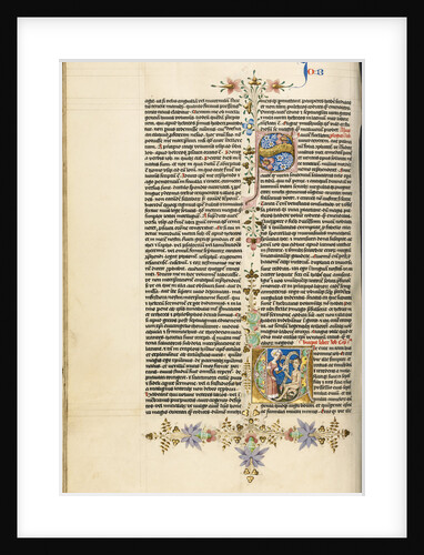 Initial V: Job Derided by His Wife by Circle of Stefan Lochner