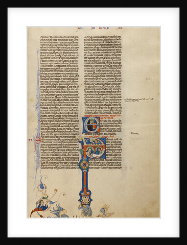 Initial P: Saint Paul Giving a Letter to a Messenger by Anonymous