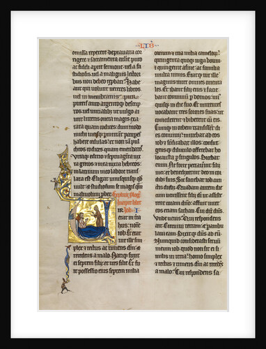 Initial V: Job Derided by his Wife by Anonymous