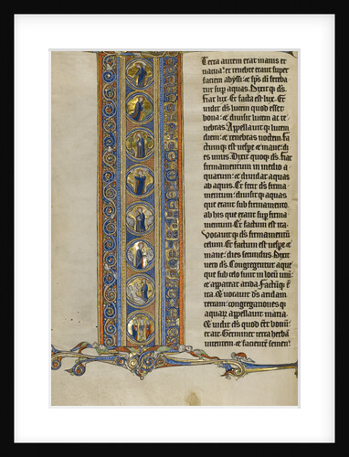 Initial I: Scenes of the Creation of the World and the Crucifixion by Anonymous