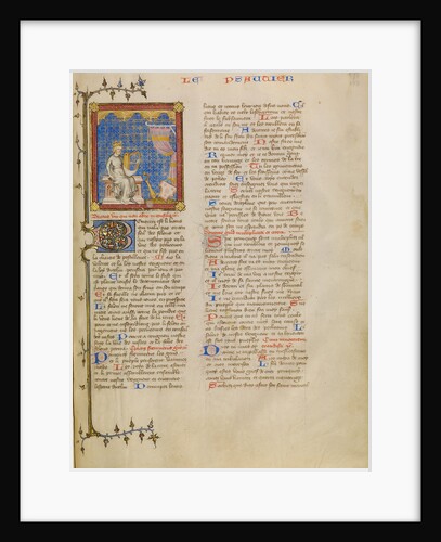 David with Musical Instruments by Master of Jean de Mandeville