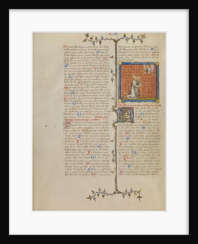 David Pointing to his Eye by Master of Jean de Mandeville