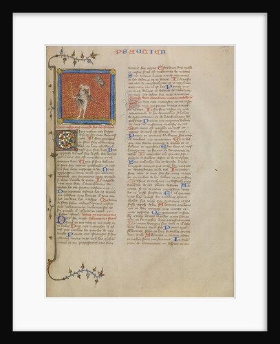 The Fool and a Demon by Master of Jean de Mandeville