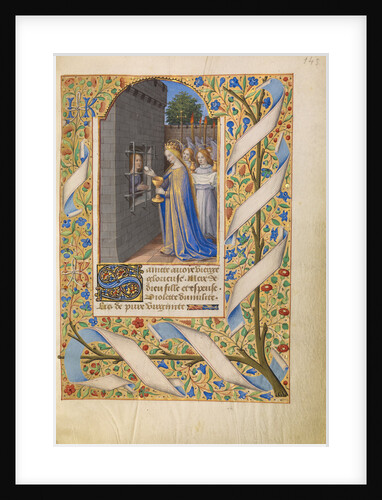 Saint Avia in Prison Receiving Communion from the Virgin by Jean Bourdichon