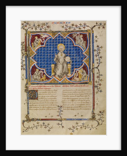 Christ in Majesty and the Four Evangelists with their Symbols by Master of Jean de Mandeville
