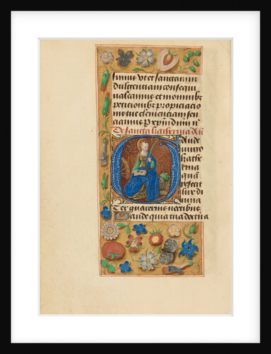 Initial G: Saint Catherine by Master of the Dresden Prayer Book