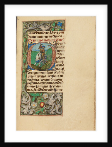 Initial G: Saint George and the Dragon by Master of the Dresden Prayer Book