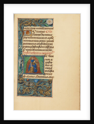 Initial J: Saint John the Evangelist by Master of the Dresden Prayer Book