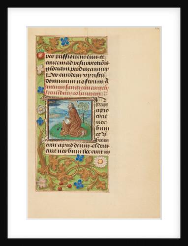 Initial I: Saint John on Patmos by Master of the Dresden Prayer Book