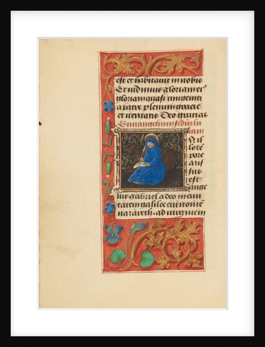 Initial I: Saint Luke by Master of the Dresden Prayer Book