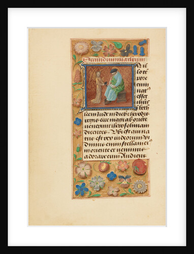 Initial I: Saint Matthew by Master of the Dresden Prayer Book