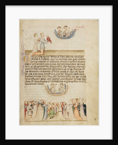 Leone Otasso and His Wife Presenting Their Sick Son to Saints Aimo and Vermondo, A Crowd of Lay Worshippers Giving Thanks by Anovelo da Imbonate