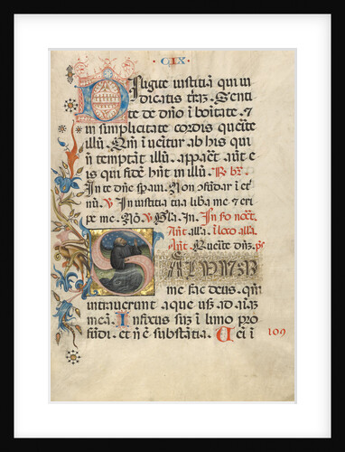 Initial S: A Monk Praying in the Water by Anonymous