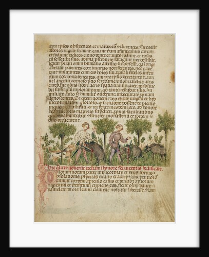 Aimo and Vermondo Killing Two Wild Boars by Anovelo da Imbonate