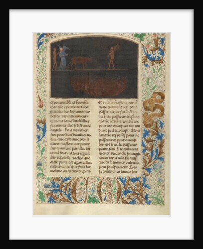 The Torment of Thieves: Tondal Leads a Cow Across a Nail-studded Bridge by Simon Marmion