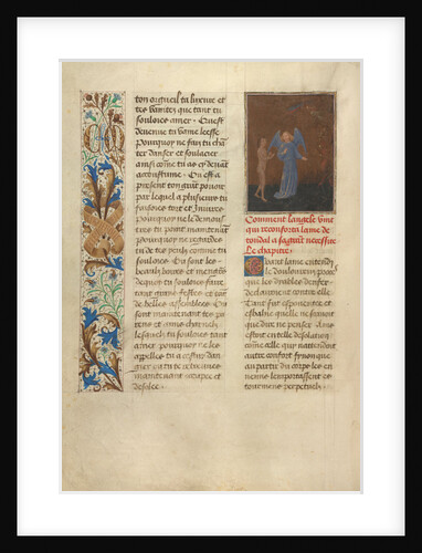 Tondal's Soul Enters Hell, Accompanied by his Guardian Angel by Simon Marmion