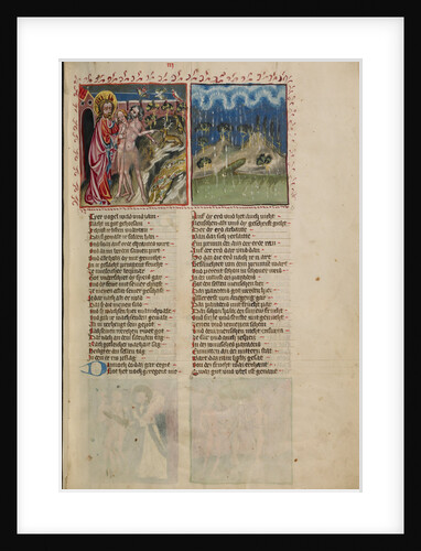 God with Adam and Eve, The First Rain in Paradise by Anonymous