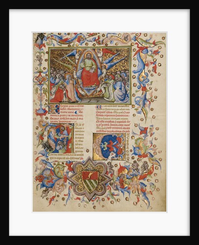 Christ in Majesty, Initial A: A Man Lifting His Soul to God by Master of the Brussels Initials