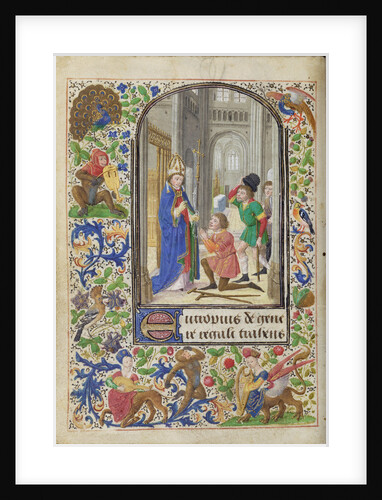 Saint Eutrope Healing a Cripple by Lieven van Lathem
