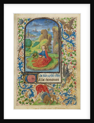 Saint John on Patmos by Lieven van Lathem
