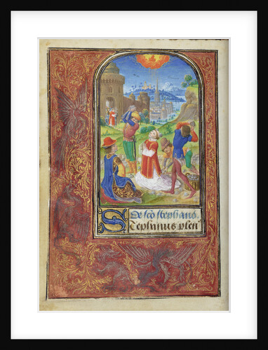 The Stoning of Saint Stephen by Lieven van Lathem
