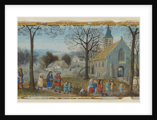 Villagers on Their Way to Church by Simon Bening