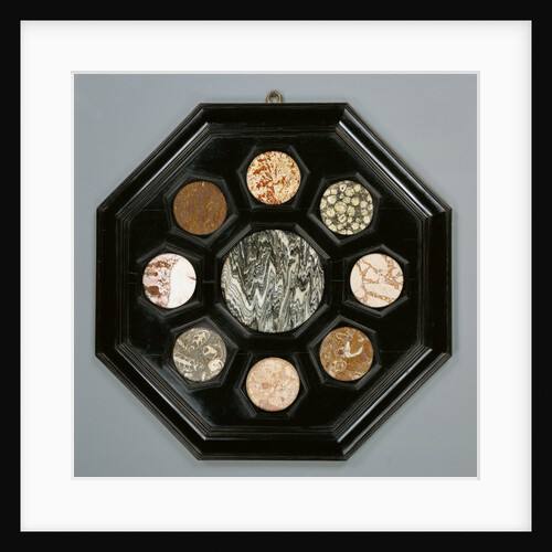 Framed Hardstone Panel by Anonymous