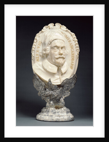 Portrait medallion of Pope Alexander VIII (1610 - 1691, reigned 1689 - 1691) by Lorenzo Ottoni